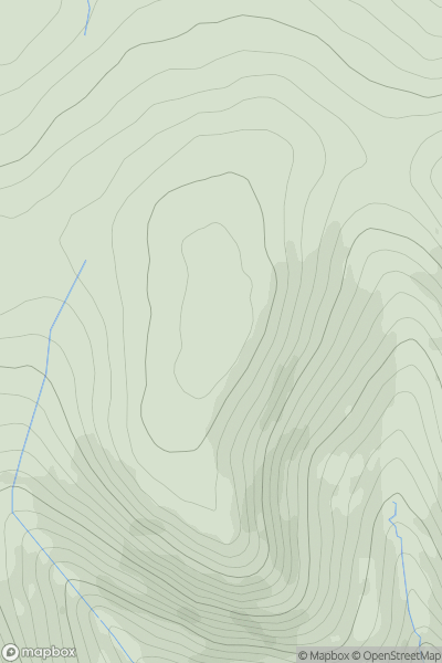 Thumbnail image for Black Hill [The Glenkens to Annandale] [NX688987] showing contour plot for surrounding peak